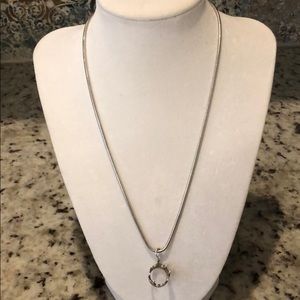 Tiffany& Co Sterling Silver Crown Charm Pendant